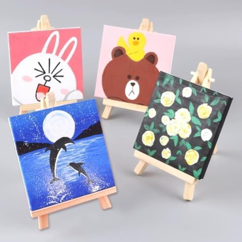 14 Pack 9 Inch Wood Easel for Painting and Art