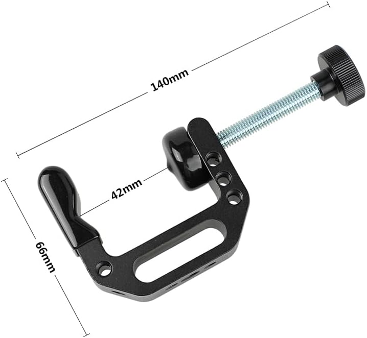 CAMVATE C Clamp with Threaded Holes for Photography