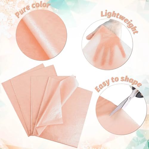 Naler 60 Sheet Champagne Tissue Paper Rose Gold for Gift Wrapping