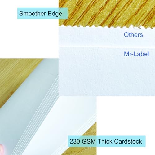 Mr-Label 100 Printable Place Cards 2x35 Inch Tent Cards