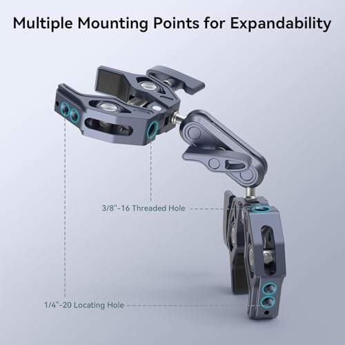 SmallRig Double Clamp Mount for Chair Pole Tripod and More