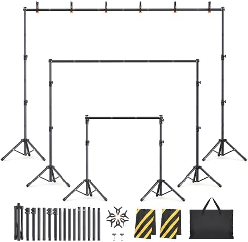 Adjustable Backdrop Stand Kit for Studio Photography and Parties