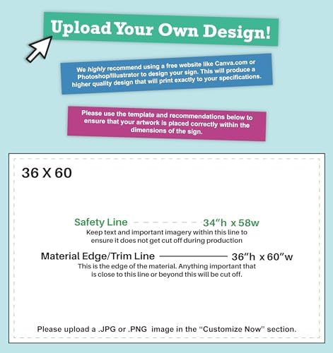 CustomForMe Personalized Vinyl Banner 3x5