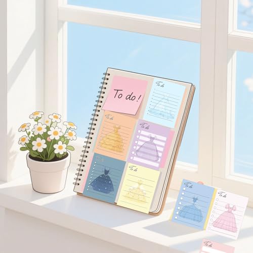 Princess Theme Daily Checklist Notebooks 8 Pack