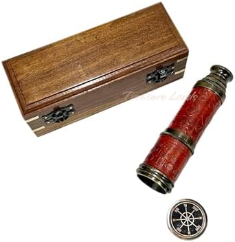 Treasure Lords Nautical Pirate Brass Telescope 15-Inch