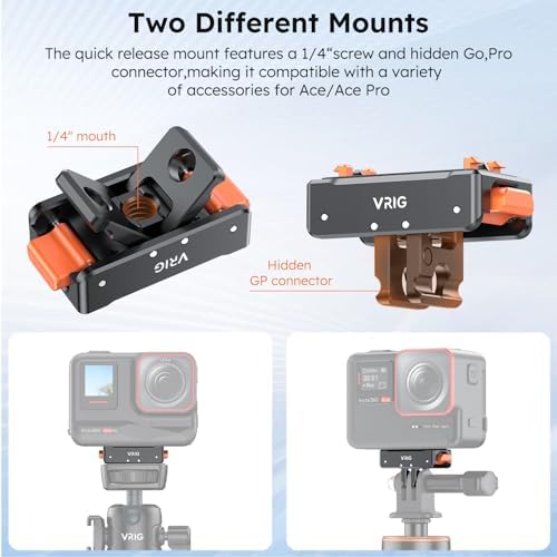 VRIG Magnetic Quick Release Mount for Insta360 Ace Pro2 X5 X4 X3