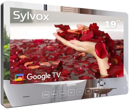 SYLVOX 19 Inch Smart TV Magic Mirror Waterproof