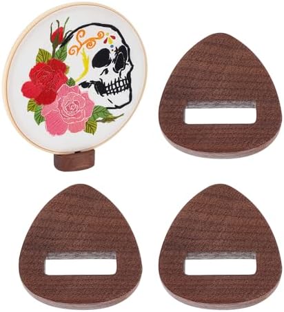 MAGICALCUTDIE Triangle Wood Embroidery Hoop Easel Stand 4Pcs Set