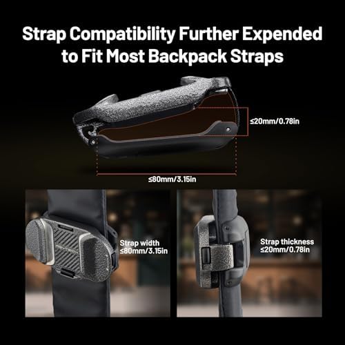 PGYTECH Beetle Camera Clip V2 Quick Release Backpack Mount