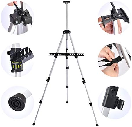 Portable Artist Easel Stand - Adjustable Height and Lightweight