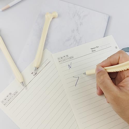 GXXMEI 15PCS Bone Shaped Ballpoint Pens for Halloween Party Gifts