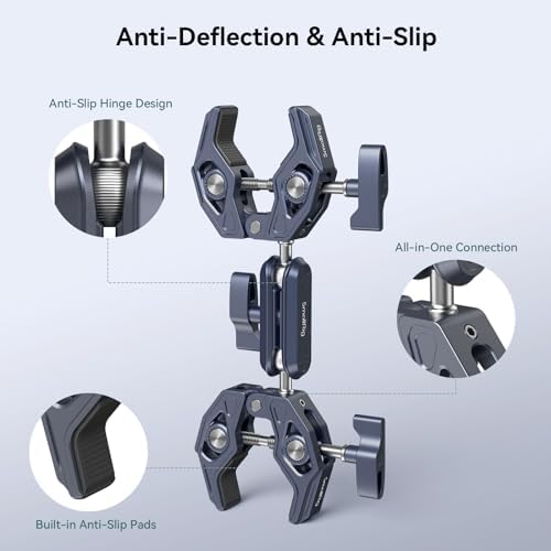 SmallRig Double Clamp Mount for Chair Pole Tripod and More
