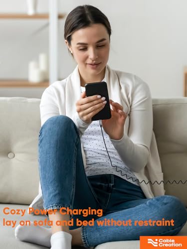 CableCreation USB C Fast Charging Coiled 2-Pack Retractable