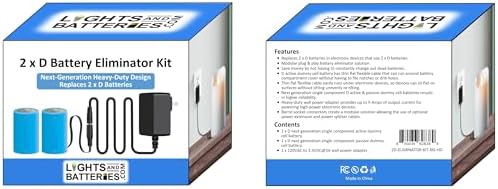 2 x D Next-Generation Heavy Duty Battery Replacement Kit