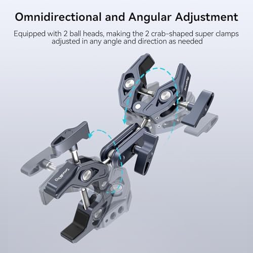 SmallRig Double Clamp Mount for Chair Pole Tripod and More