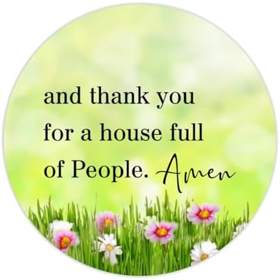 3in Round Label Stickers 100pcs Amen Quotes Seals