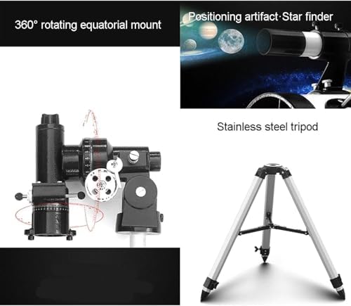 Beginners 114mm Refractor Telescope with Tripod and Equatorial Mount