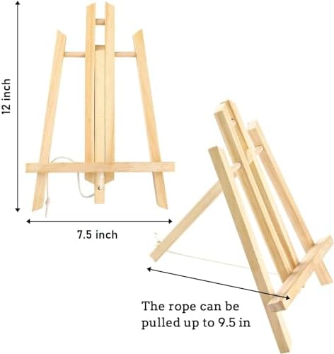 Qatalitic 10PCS 12 Inch Wooden Easel Stand