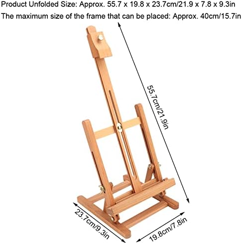 Adjustable Wooden H-Frame Easel for Art and Craft