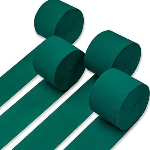 PartyWoo Crepe Paper Streamers 4 Rolls 328ft 1