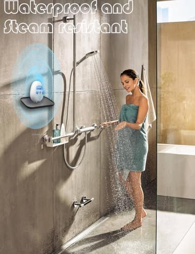 Shower Radio with AM FM Splash Proof and Rotating Knob