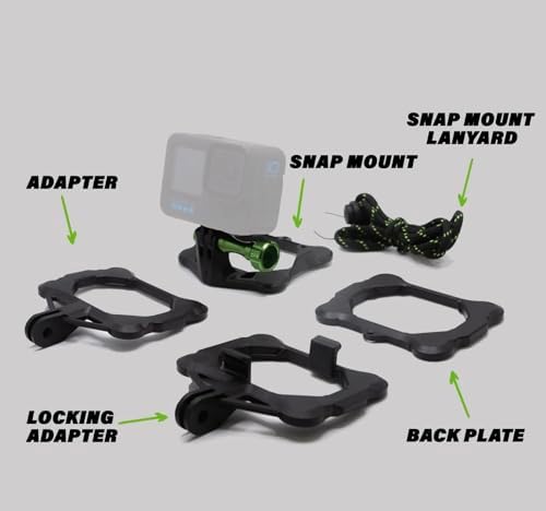 SNAP Mounts PRO Magnetic Camera Helmet Mount for GoPro