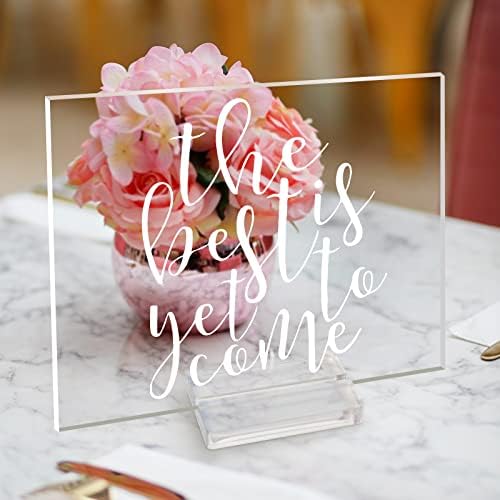 Acrylic Place Card Holder - 3 Inch Clear Table Number Display Stand 10 Pack