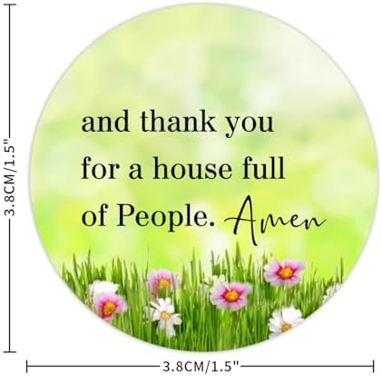 3in Round Label Stickers 100pcs Amen Quotes Seals