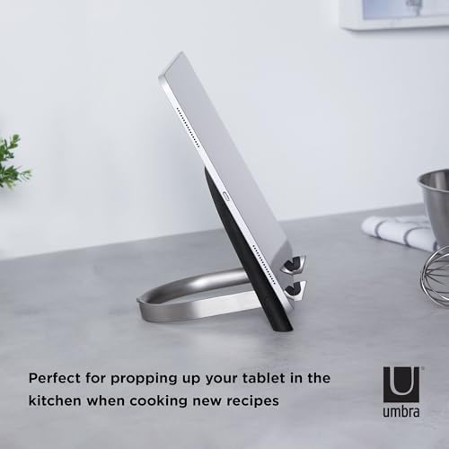 Umbra Udock Tablet Phone Holder - Black and Nickel Finish
