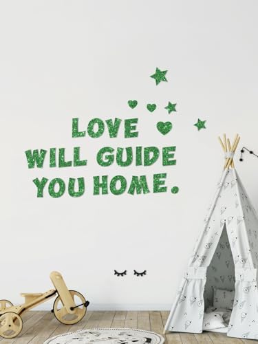 237 Pcs Glitter Bulletin Board Letters Green