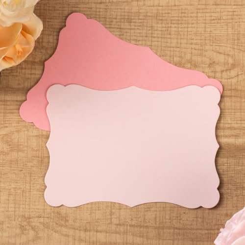 50 Pack Blank Kraft Cards 5x7in for DIY Invitations and Greeting Cards