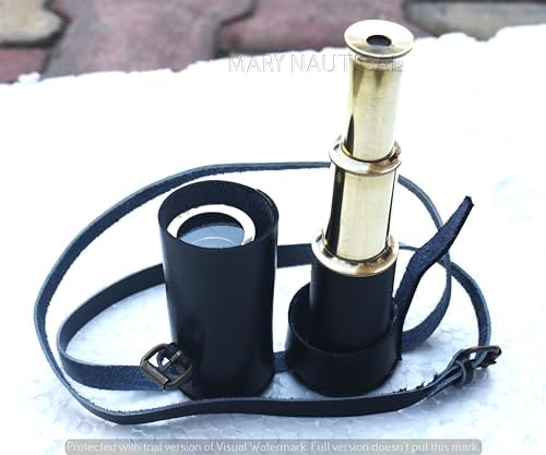 Brass Pirate Monocular Telescope with Focus Mechanism