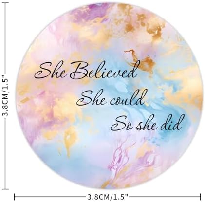 3in Round Label Stickers 100pcs Quotes Decals for Envelopes Bottles Boxes