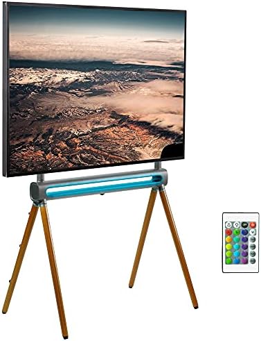 VIVO Artistic Easel TV Stand with RGB Lighting