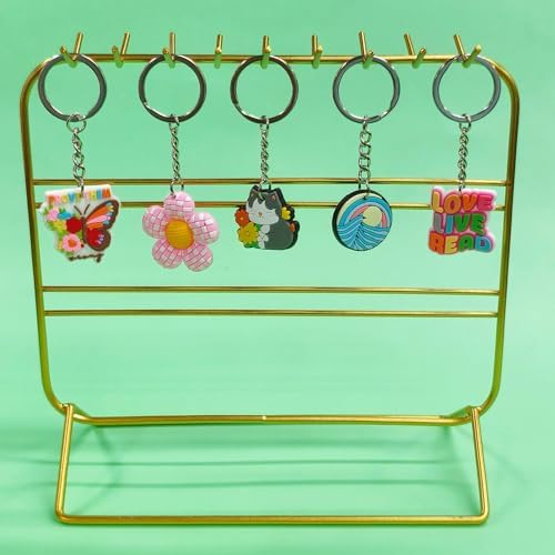 Gibleitz 30 50 100 200pcs Mixed Keychains Classroom Rewards Keyrings