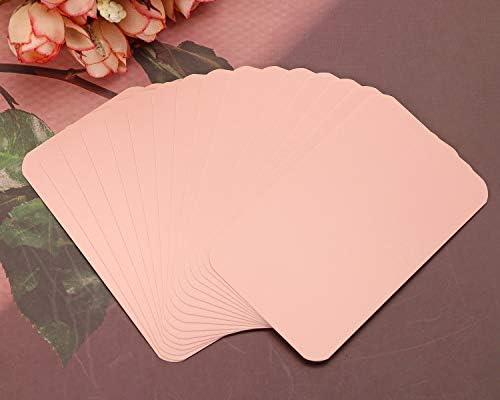 Tupalizy 100PCS Light Pink Writable Business Cards