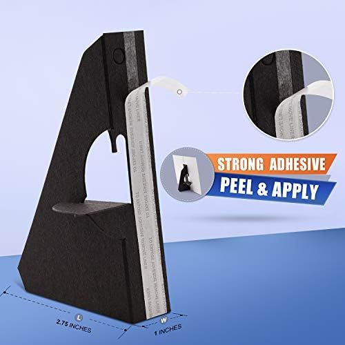 Lineco Self-Stick Easel Backs 5 Inch Black 25 Pack