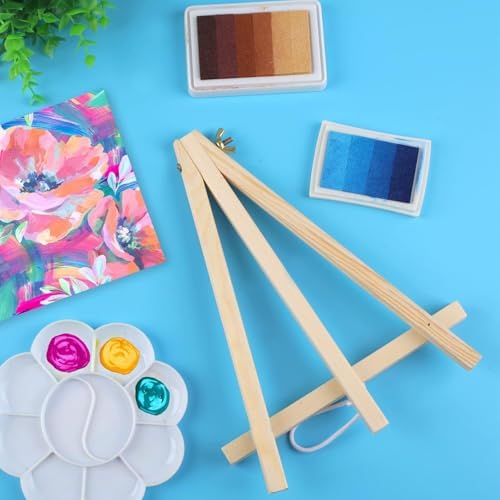 14 Pack 9 Inch Wood Easel for Painting and Art