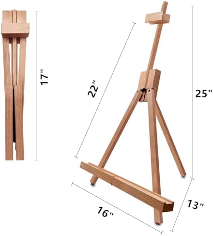 Miratuso 2 Pack A-Frame Painting Easel Portable Foldable Travel Stand