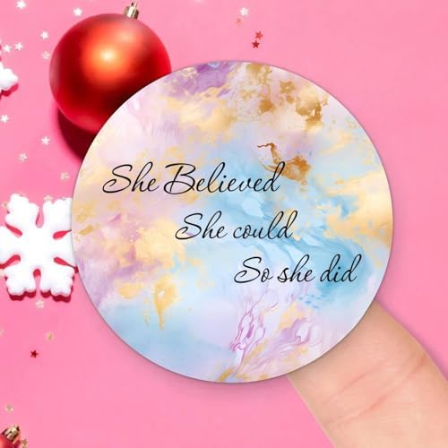 3in Round Label Stickers 100pcs Quotes Decals for Envelopes Bottles Boxes