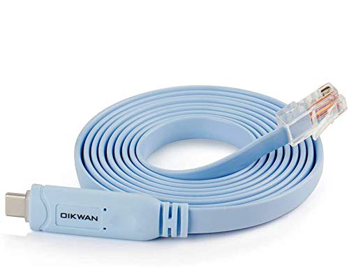 OIKWAN 10ft USB-C to RJ45 Console Adapter Cable