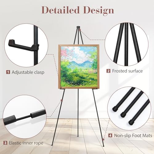 AZEAM 10 Pack 63 Inch Adjustable Easel Stand