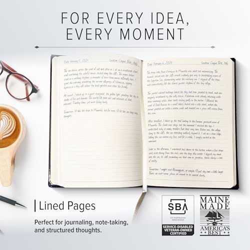 Gallery Leather Journal - 192 Lined Pages Acadia Tan 8x55