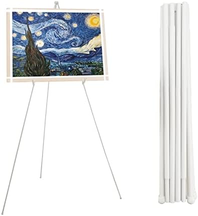 Thickened 63 Inch White Easel Stand for Display