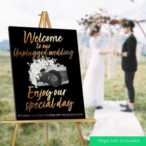 Wedding Welcome Sign Easel with 5 Color Options