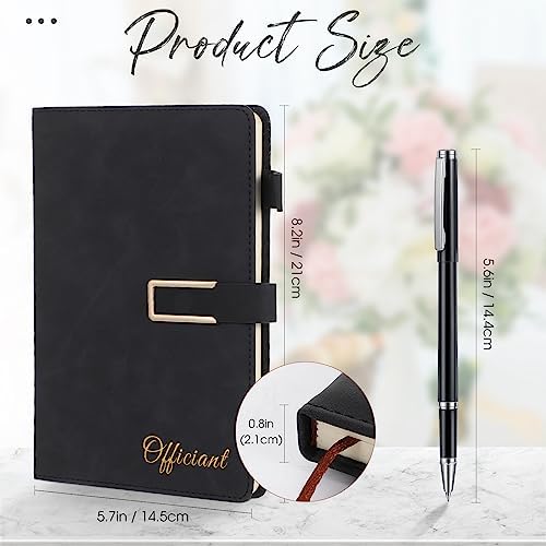 Hoolerry Wedding Officiant Book with Black Pen