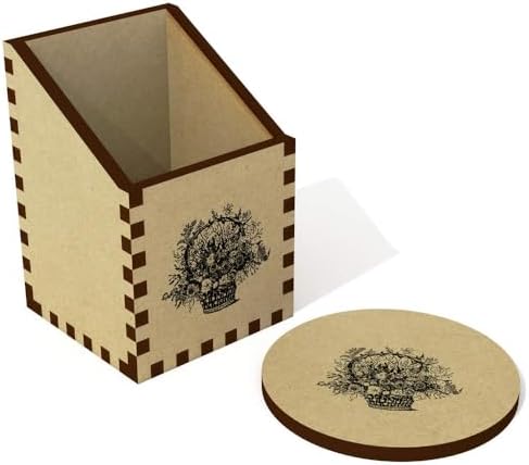 Azeeda Dried Flower Basket Desk Tidy Pencil Holder