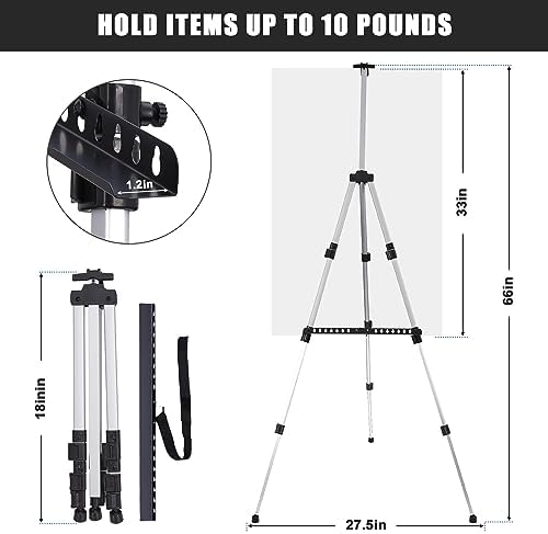 Adjustable Tabletop Art Easel with Portable Bag