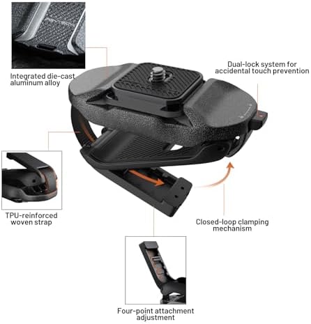 PGYTECH Beetle Camera Clip V2 Quick Release Backpack Mount