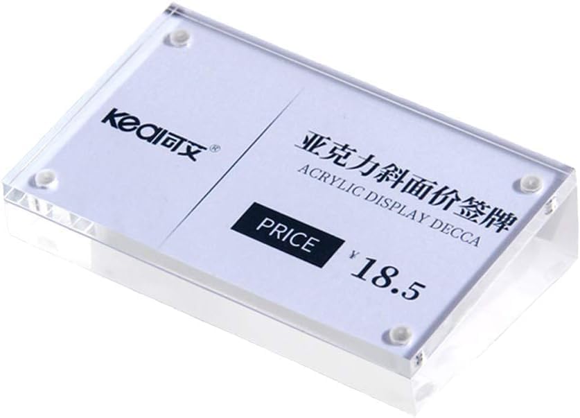 Acrylic Label Holder for Store Signs and Displays